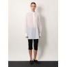 Stand collar organic cotton shirt