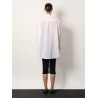 Stand collar organic cotton shirt