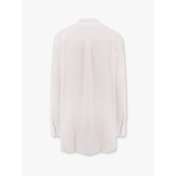 Stand collar organic cotton shirt