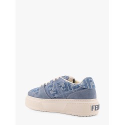 Match canvas and suede low-top sneakers
