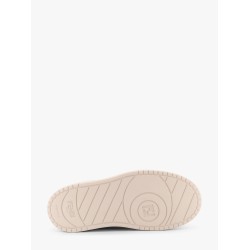 Match canvas and suede low-top sneakers