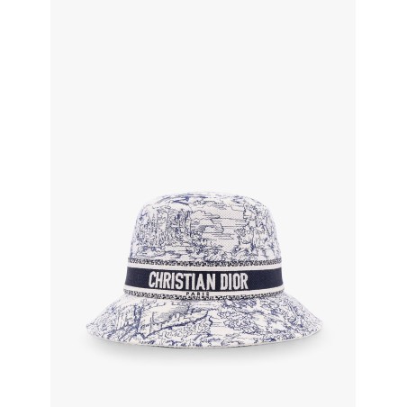 D-bobby toile de jouy scotland bucket hat with narrow brim