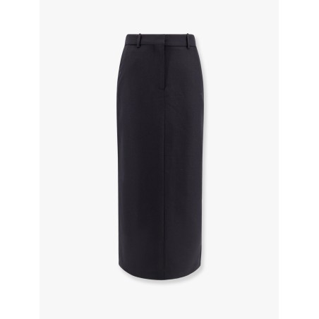 Low waist wool blend skirt