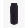 Low waist wool blend skirt