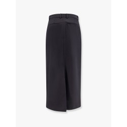 Low waist wool blend skirt