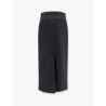 Low waist wool blend skirt