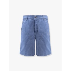 Cotton bermuda shorts with lateral maxi pockets