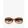 Gucci rosso ancora rounded sunglasses