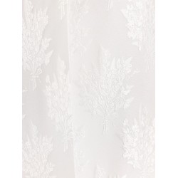 Jacquard silk trouser with floral motif