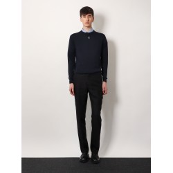 Wool sweater with ff metal logo