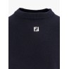 Wool sweater with ff metal logo