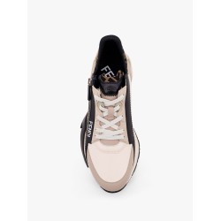 Fendi flow leather sneakers with ff motif