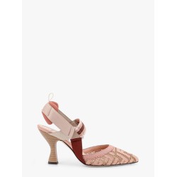 Colibrì mesh slingback with FF embroidery