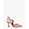 Colibrì mesh slingback with FF embroidery