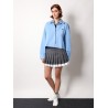 Recycled silk pleated skirt
