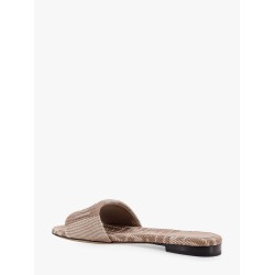 Sunshine denim-effect jacquard slides