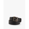 Reversible leather and ff fabric belt