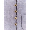 Quilted cotton blazer with triomphe motif