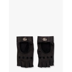 Fingerless leather gloves
