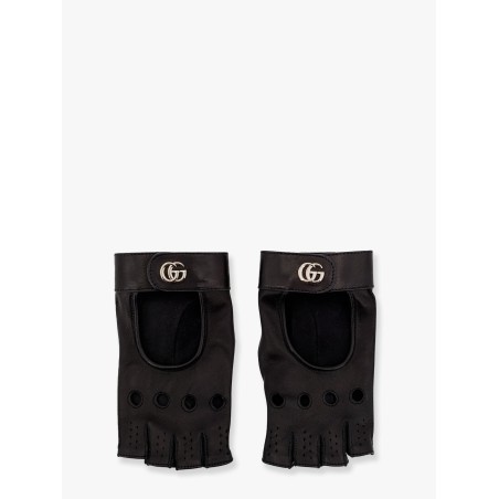 Fingerless leather gloves