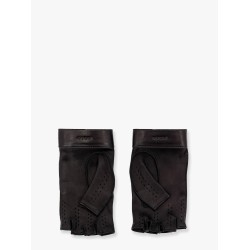 Fingerless leather gloves