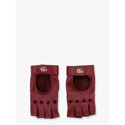 Fingerless leather gloves