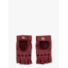 Fingerless leather gloves