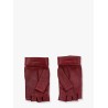 Fingerless leather gloves