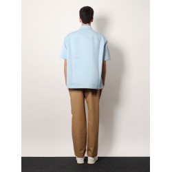 Gg jacquard oversize cotton shirt