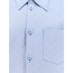 Gg jacquard oversize cotton shirt
