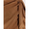 Tequila linen and silk twill pencil skirt