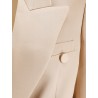 Double-breasted satin blazer