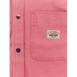 Denim jacket with logo