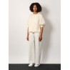 Cotton and nylon t-shirt with puffed sleeves