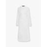 Technical organza trench coat with georgette trims