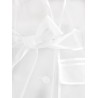 Technical organza trench coat with georgette trims