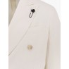 Roma double-breasted blazer with removable iconic brooch