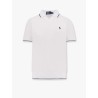 Cotton polo shirt with logo embroidery
