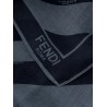 Diagonal striped silk and wool maxi shawl