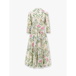 Spritz cotton chemisier dress with multicolor print