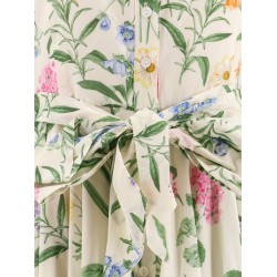 Spritz cotton chemisier dress with multicolor print