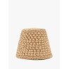 Jasmine rafia cloche hat