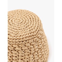 Jasmine rafia cloche hat