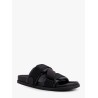 Mon summer leather sandals with nylon details
