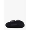 Mon summer leather sandals with nylon details