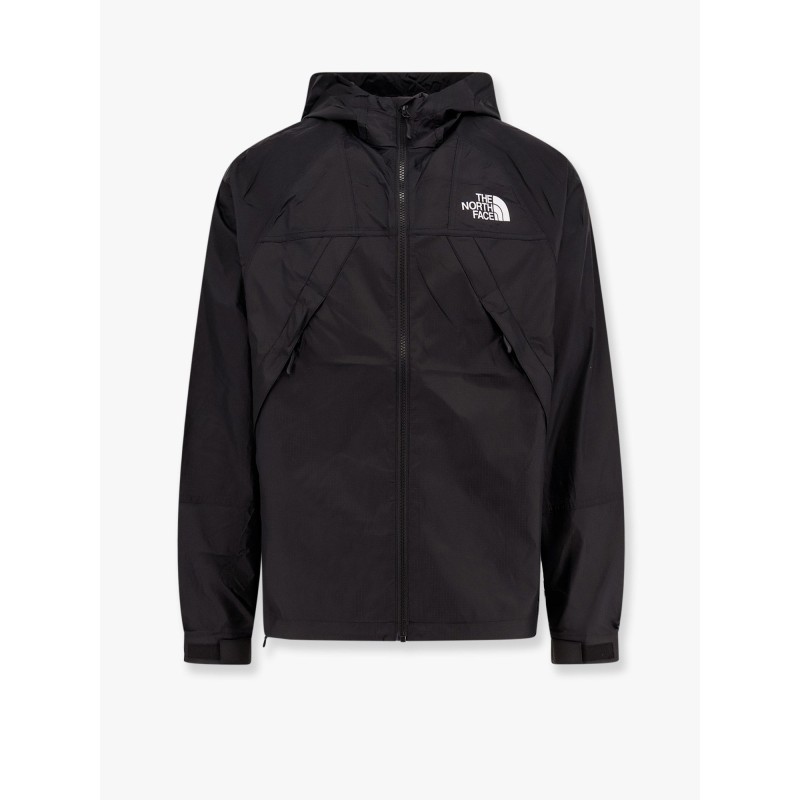 Nylon jacket with logo on the front and on the back