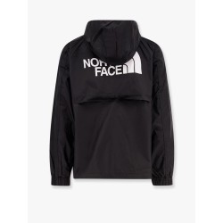 Nylon jacket with logo on the front and on the back