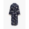 Timeo kaftan silk dress with floral print