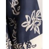 Timeo kaftan silk dress with floral print
