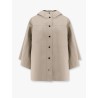 Water-resistant bonded cotton poplin hooded jacket with heat-bonded seams